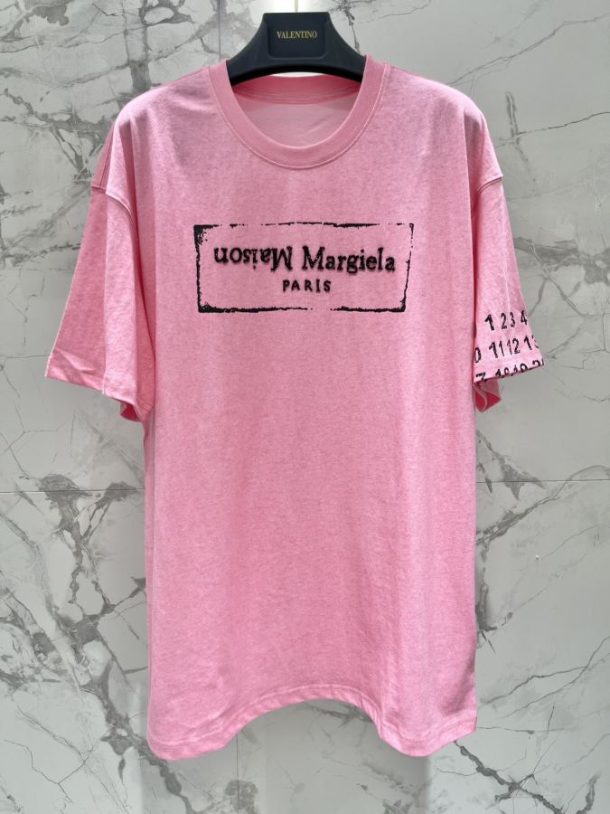 MM6 Women 𝐌𝐌6* Margiela early spring New digital printed letter embroidered bead cotton short — AAA Quality Replica — photo 2