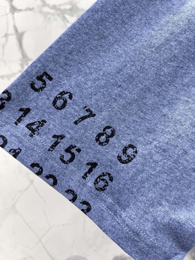 MM6 Women 𝐌𝐌6* Margiela early spring New digital printed letter embroidered bead cotton short — 1:1 Replica For Sale — photo 4