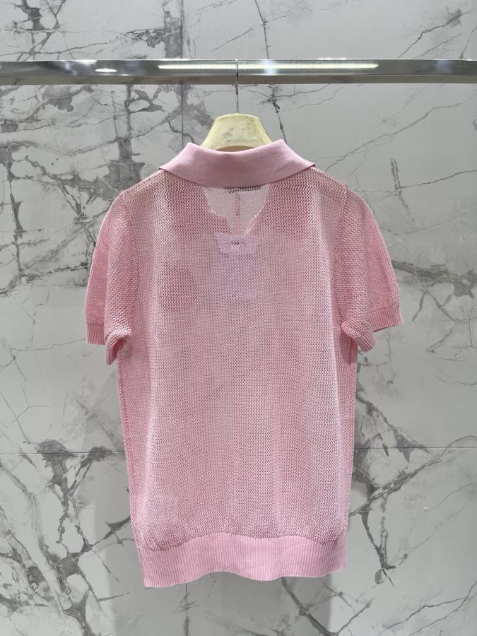 Dior Women 𝗗𝗜𝗢𝗥* Dior New lapel embroidered hollow short sleeves — AAA Quality Replica — photo 9