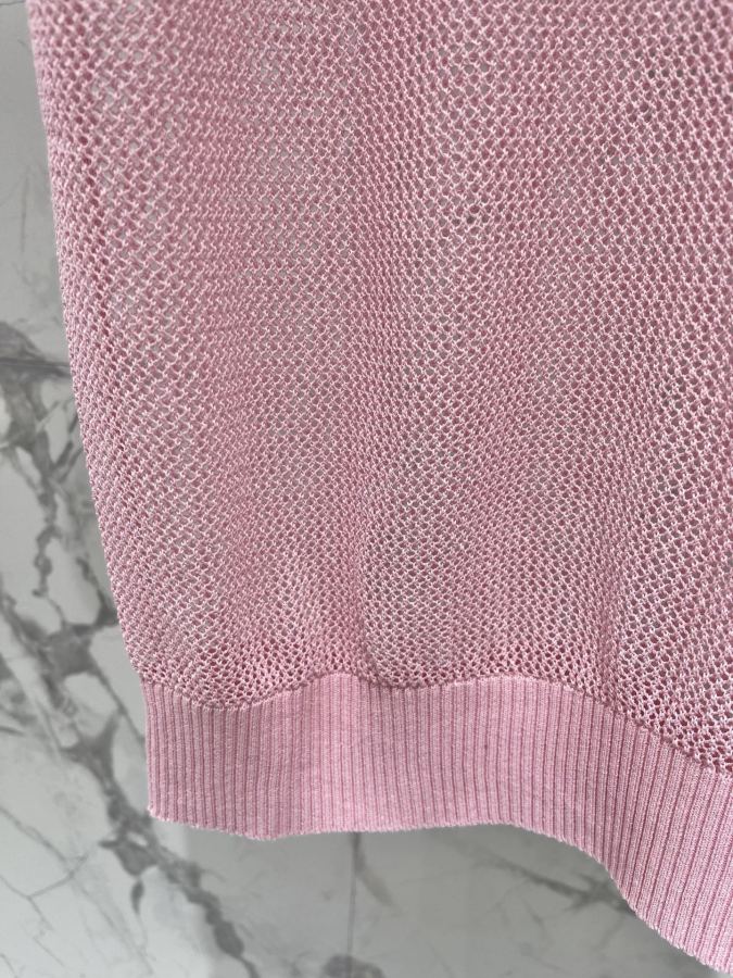 Dior Women 𝗗𝗜𝗢𝗥* Dior New lapel embroidered hollow short sleeves — AAA Quality Replica — photo 6