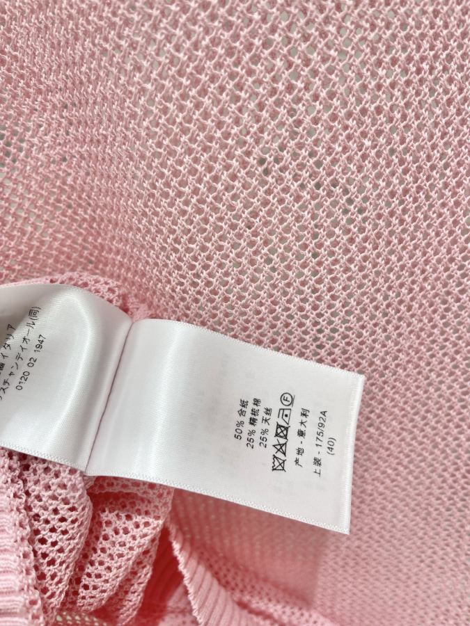 Dior Women 𝗗𝗜𝗢𝗥* Dior New lapel embroidered hollow short sleeves — AAA Quality Replica — photo 7