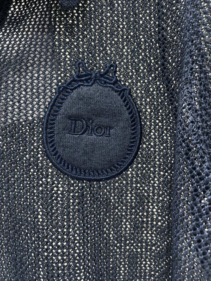 Dior Women 𝗗𝗜𝗢𝗥* Dior New lapel embroidered hollow short sleeves — 1:1 Replica For Sale — photo 4