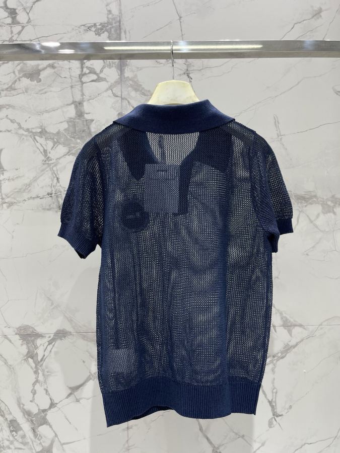 Dior Women 𝗗𝗜𝗢𝗥* Dior New lapel embroidered hollow short sleeves — 1:1 Replica For Sale — photo 8