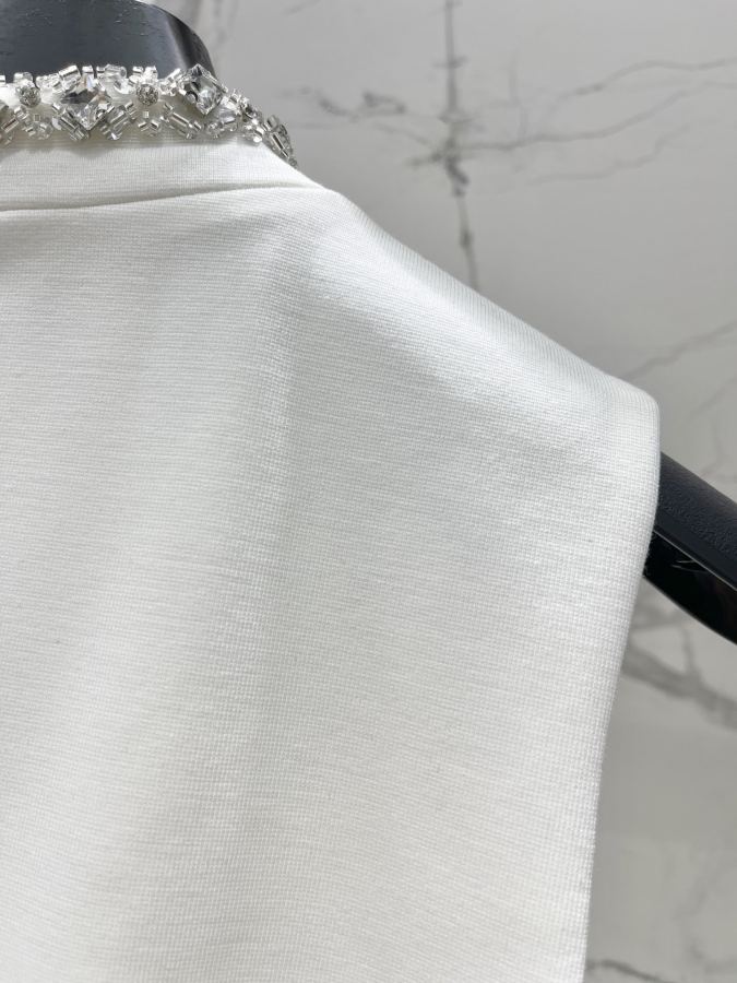 BALMAIN Women 𝗕𝗔𝗟𝗠𝗔𝗜* Bal's New large rhinestone decorated sleeveless slim dress — 1:1 Replica For Sale — photo 8