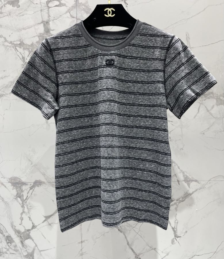 Chanel Women 𝗖𝗛𝗔𝗡𝗘* Xiaoxiang Early Spring New Loose Slimming Versatile Striped Short — 1:1 Replica — photo 3