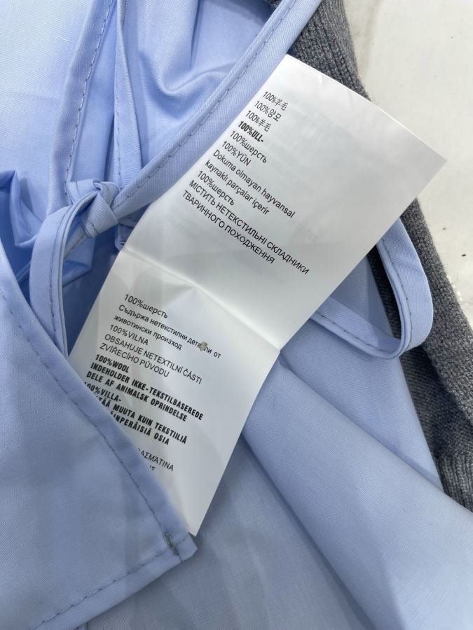 Miumiu Women 𝗠𝗜𝗨𝗠𝗜𝗨* Miu college style layered vest top two-piece knitted vest — 1:1 Replica For Sale — photo 7