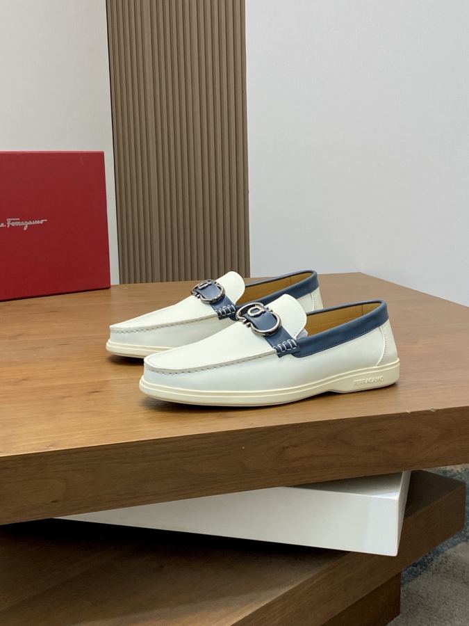 Ferragamo shoe Ferragam Men's logo Men's — 1:1 Replica For Sale — photo 4