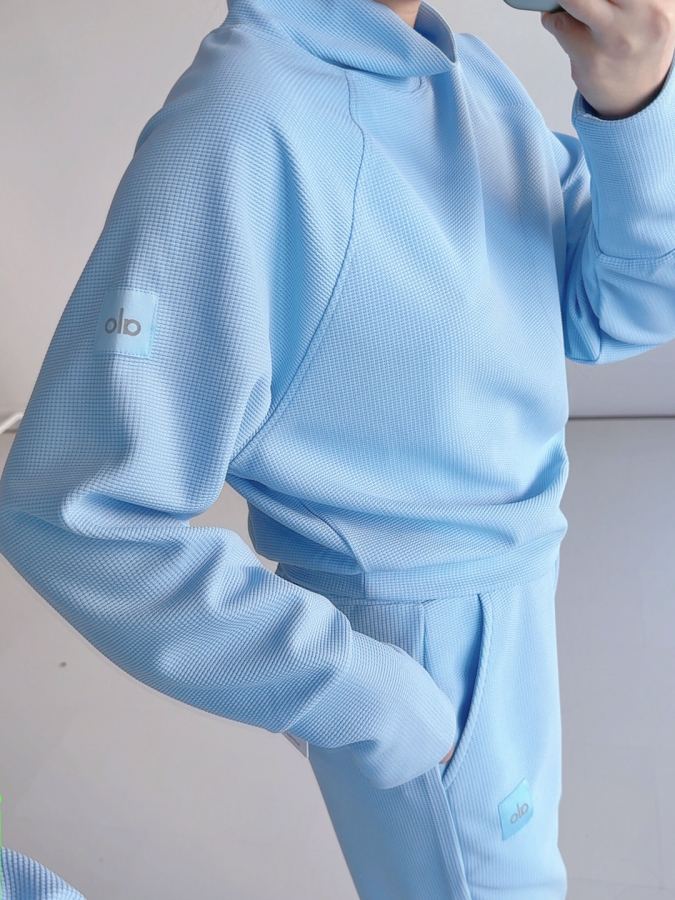 Alo Long sleeve Alo Waffle Weekend Escape Mock Neck Long Sleeve — 1:1 Replica For Sale — photo 5