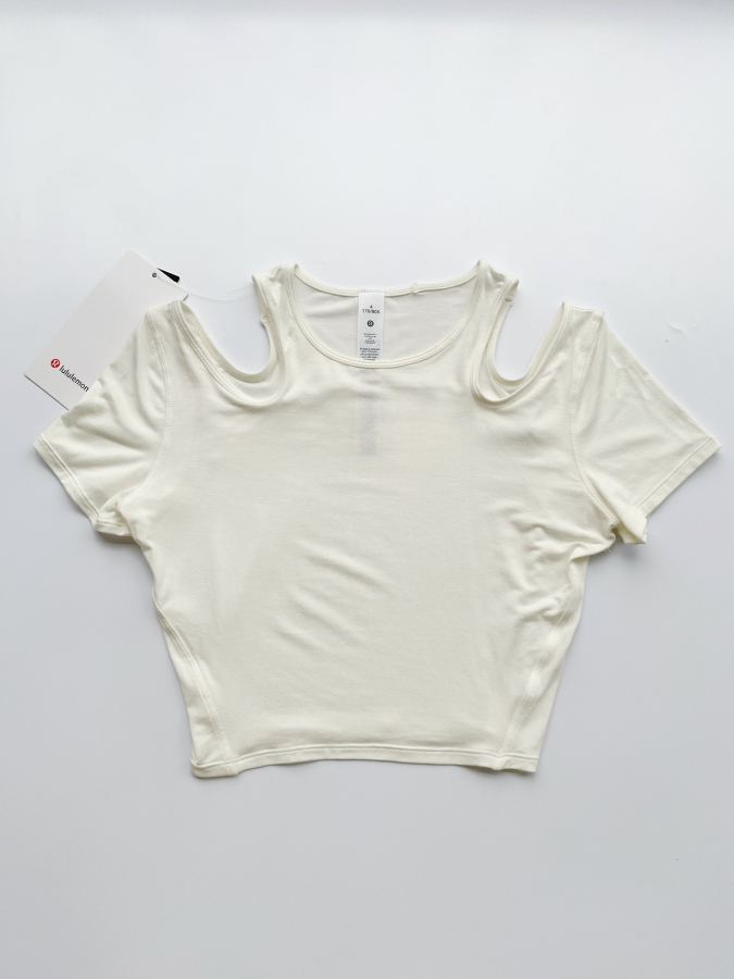 Lulu T-shirt lululemon Shoulder Cut-Out Women's — AAA Quality Replica — photo 9