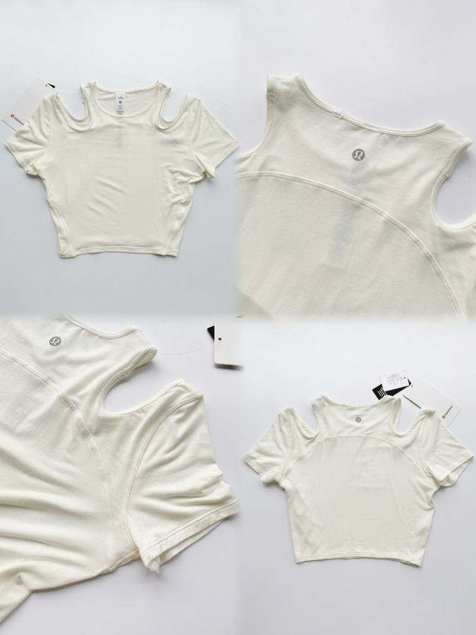 Lulu T-shirt lululemon Shoulder Cut-Out Women's — AAA Quality Replica — photo 5