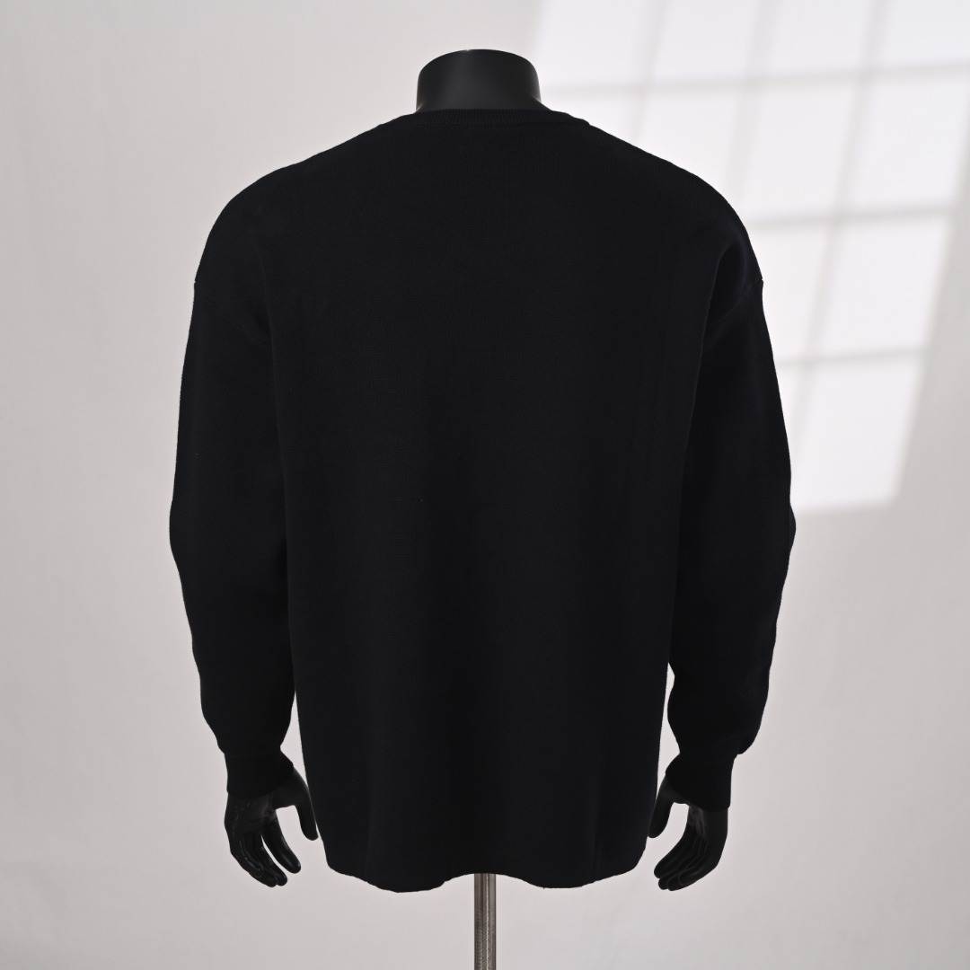 Loewe men LOEWE jacquard pocket crew neck sweater real photos — Premium Replica — photo 3