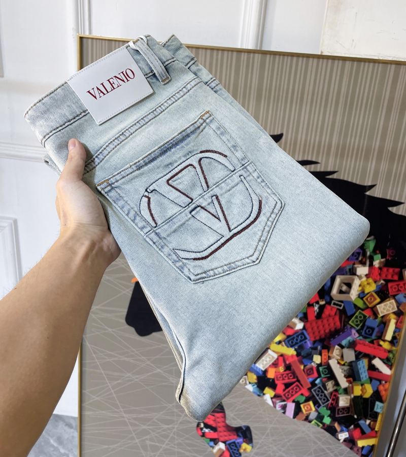 Valentino men 2026ss Spring and Summer straight jeans, Year of the Horse, imported denim, heavy — AAA Quality Replica