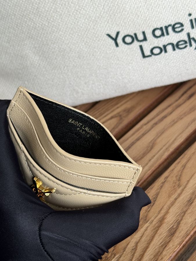 YSL bag YSL classic card holder made of ball-grained cowhide — AAA Quality Replica — photo 8