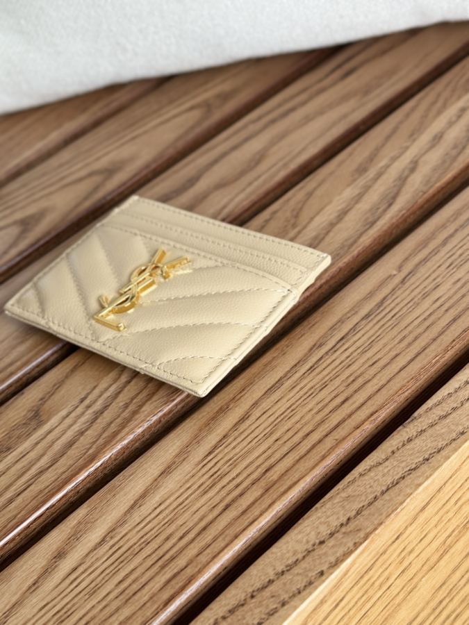 YSL bag YSL classic card holder made of ball-grained cowhide — AAA Quality Replica — photo 4