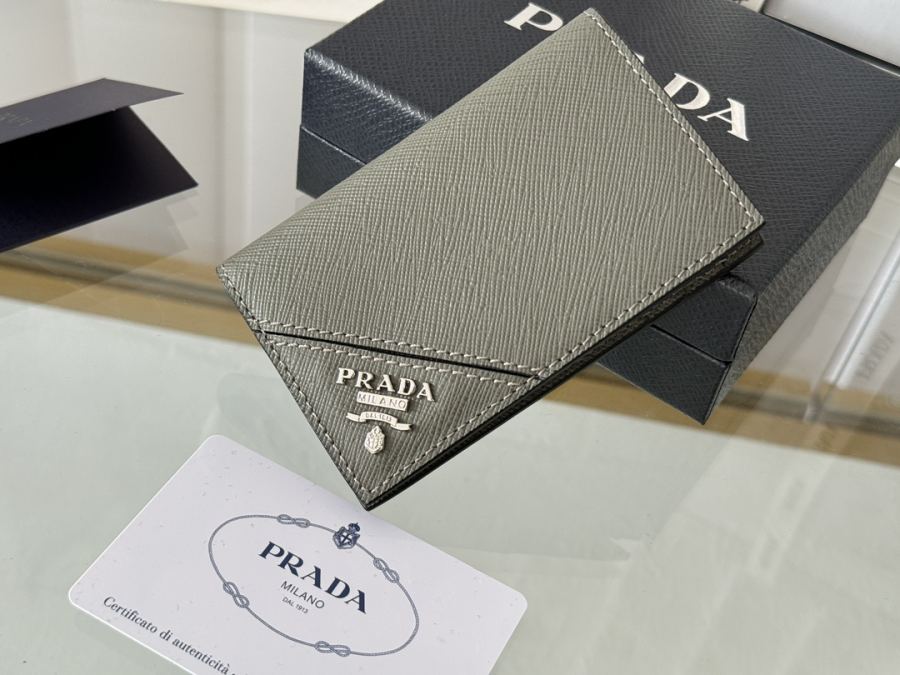 PRADA bag cross pattern unisex card holder, can be placed in pockets, bags, and can be held in the — 1:1 Replica — photo 4