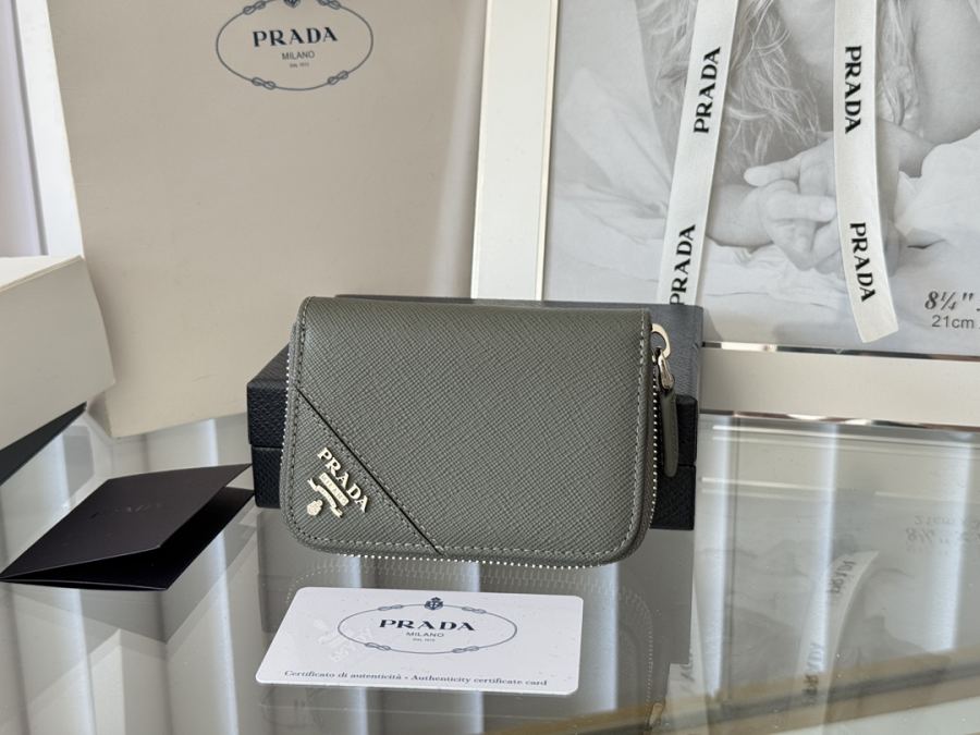 Borsa PRADA Borsa con cerniera porta carte unisex Prada Cross Pattern — photo 2