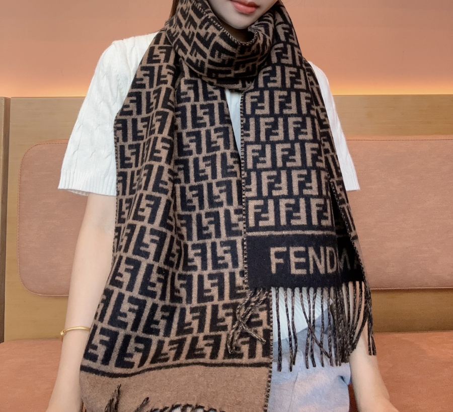 Fendi scarf Fendi FF Up genuine ＋ 80% 20% 30x180 — Premium Replica — photo 9
