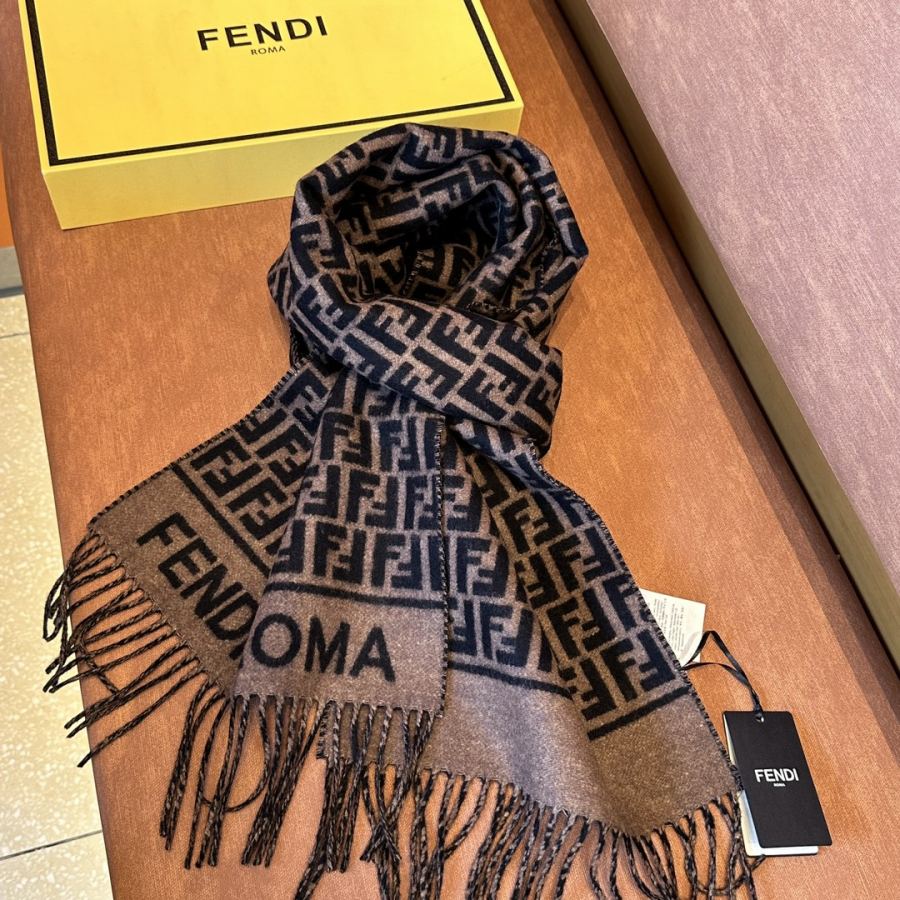 Fendi scarf Fendi FF Up genuine ＋ 80% 20% 30x180 — Premium Replica — photo 3