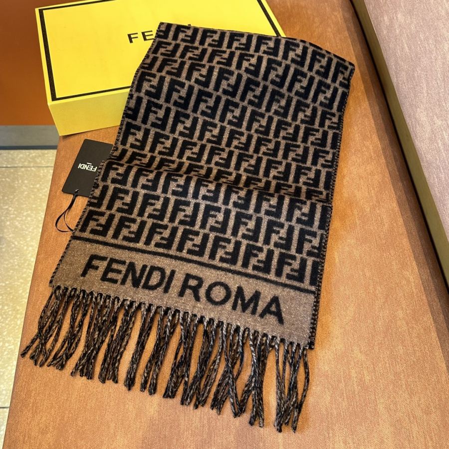 Fendi scarf Fendi FF Up genuine ＋ 80% 20% 30x180 — Premium Replica — photo 2