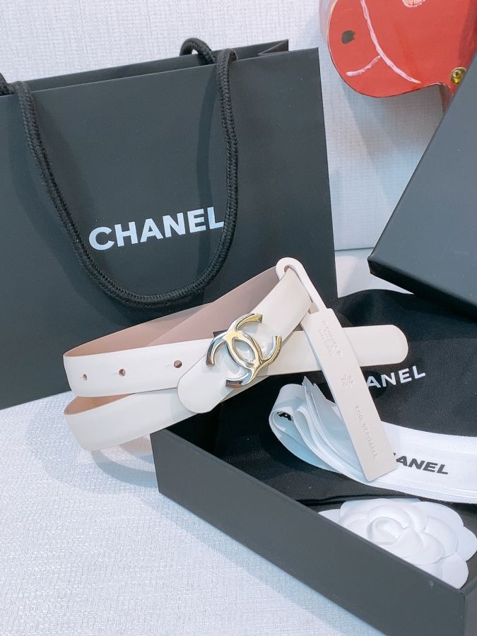 CHANEL riem -Xiangjia Nieuwe smalle versie dubbelzijdige riem — photo 2