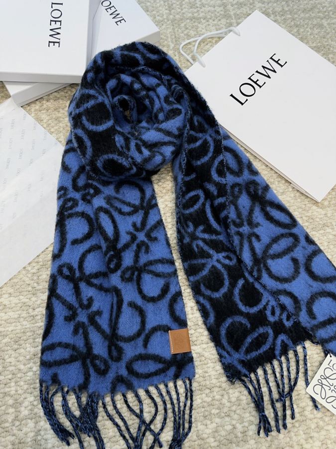 Loewe scarf Loewe Anagram Loewe logo 186x36cm 49% 30% — Premium Replica — photo 6