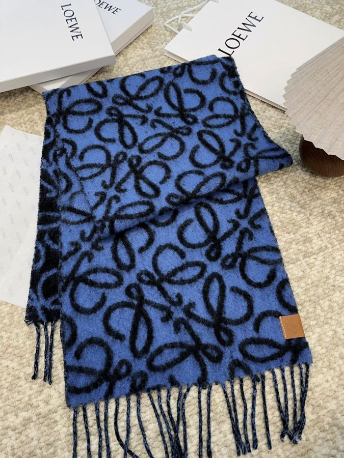 Loewe scarf Loewe Anagram Loewe logo 186x36cm 49% 30% — Premium Replica — photo 5