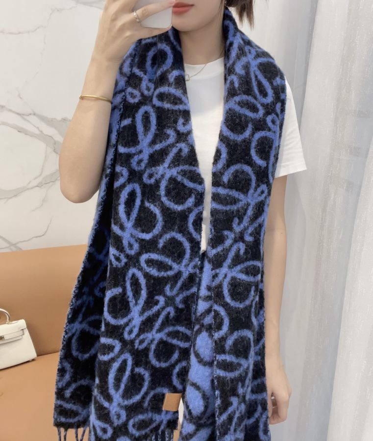Loewe scarf Loewe Anagram Loewe logo 186x36cm 49% 30% — Premium Replica