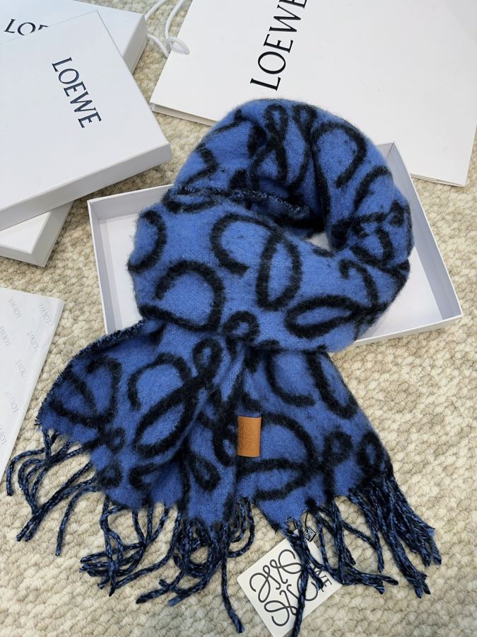 Loewe scarf Loewe Anagram Loewe logo 186x36cm 49% 30% — Premium Replica — photo 7