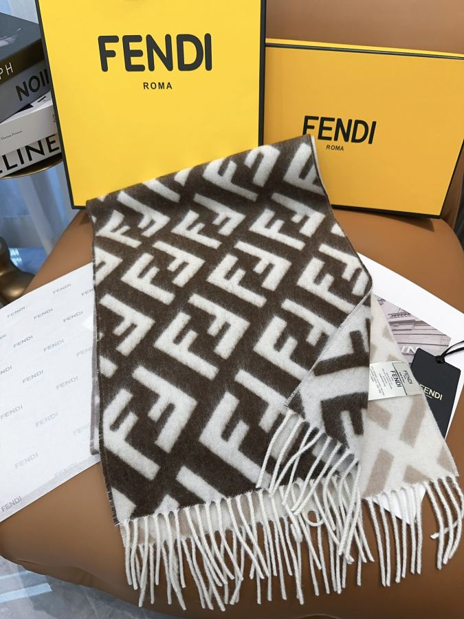 Fendi scarf Fendi FF Stefano Pilati FF 35 x180cm 8cmx2 — 1:1 Replica — photo 7