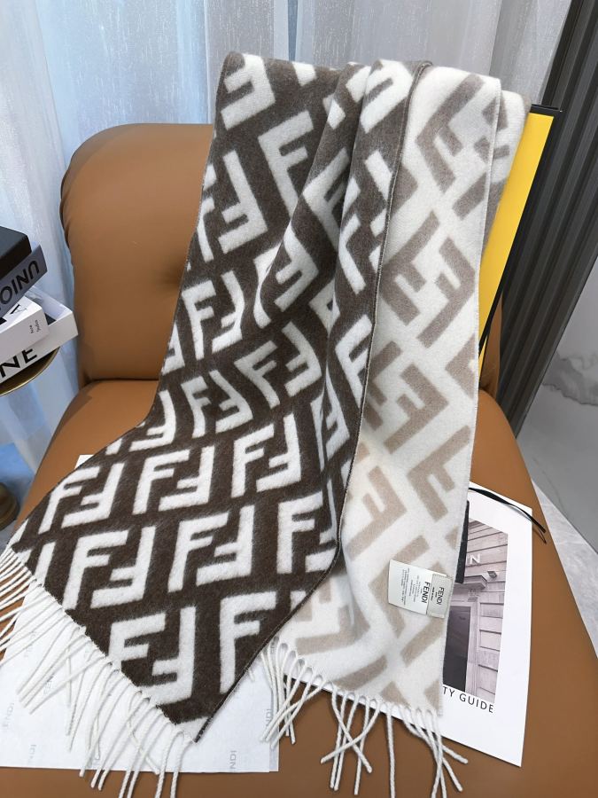Fendi scarf Fendi FF Stefano Pilati FF 35 x180cm 8cmx2 — 1:1 Replica — photo 8