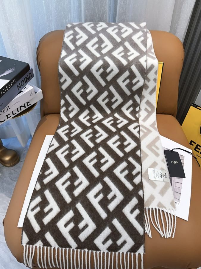 Fendi scarf Fendi FF Stefano Pilati FF 35 x180cm 8cmx2 — 1:1 Replica — photo 9
