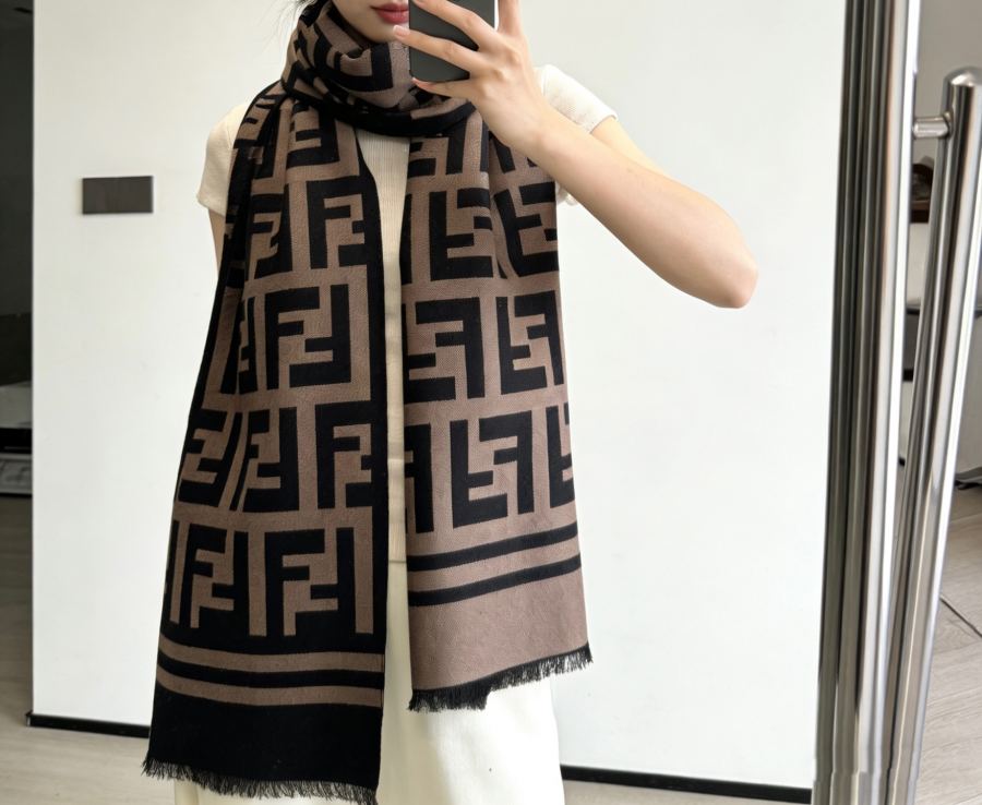 Fendi scarf Fendi FF Up genuine ＋ 95% ＋5% 35*180cm… — AAA Quality Replica
