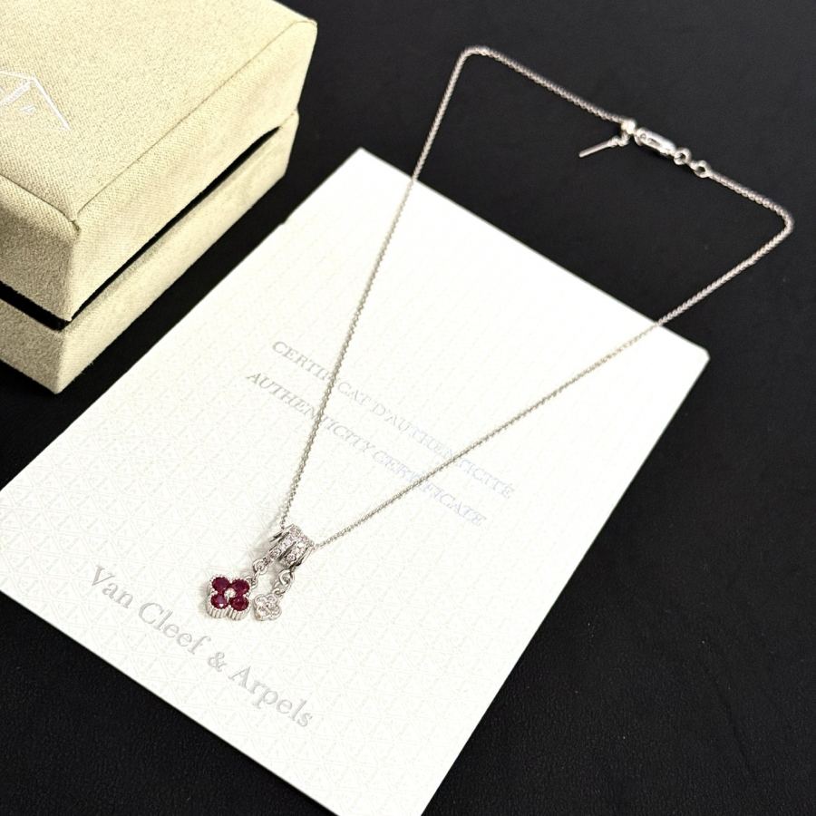 Van Cleef & Arpels Jewelry four-leaf clover necklace, classic, same style as official website, multi-layered — AAA Quality Replica — photo 8