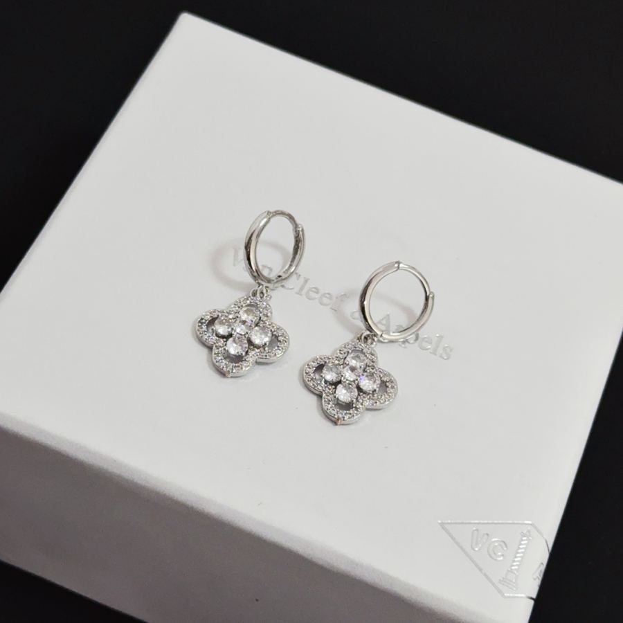 Van Cleef & Arpels Jewelry four-leaf clover earrings, classic, same style as official website, multi-layered — 1:1 Replica For Sale — photo 2