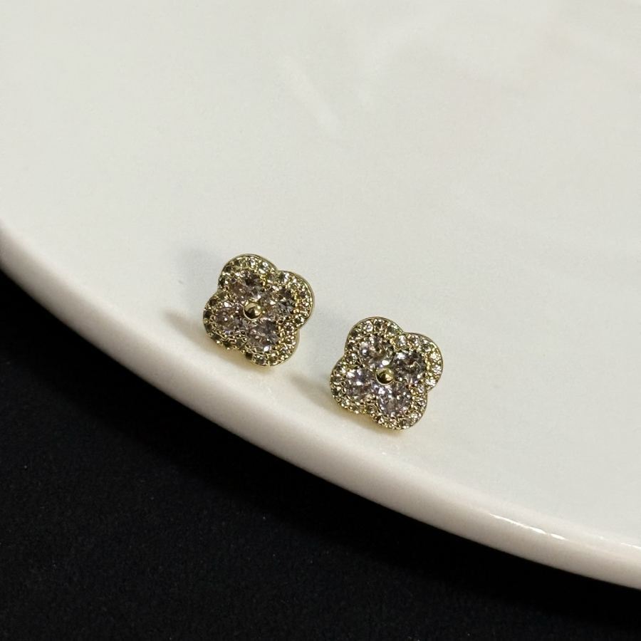 Van Cleef & Arpels Jewelry four-leaf clover earrings, classic, same style as official website, multi-layered — Premium Replica — photo 6