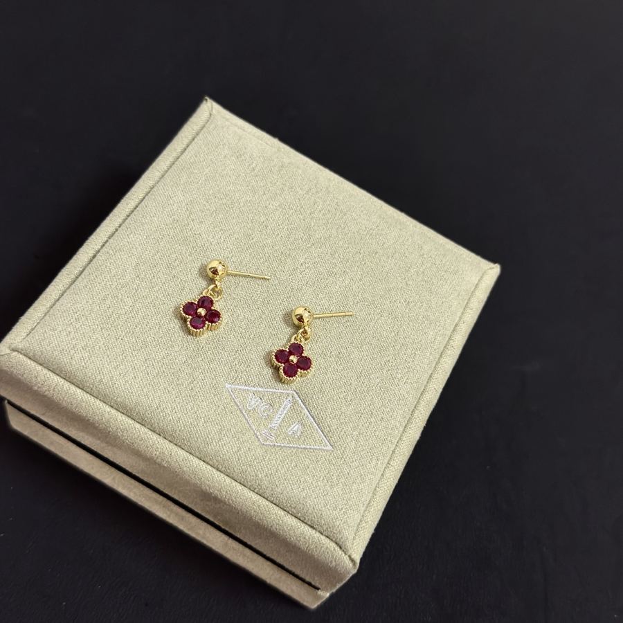 Van Cleef & Arpels Jewelry four-leaf clover earrings, classic, same style as official website, multi-layered — 1:1 Replica — photo 2