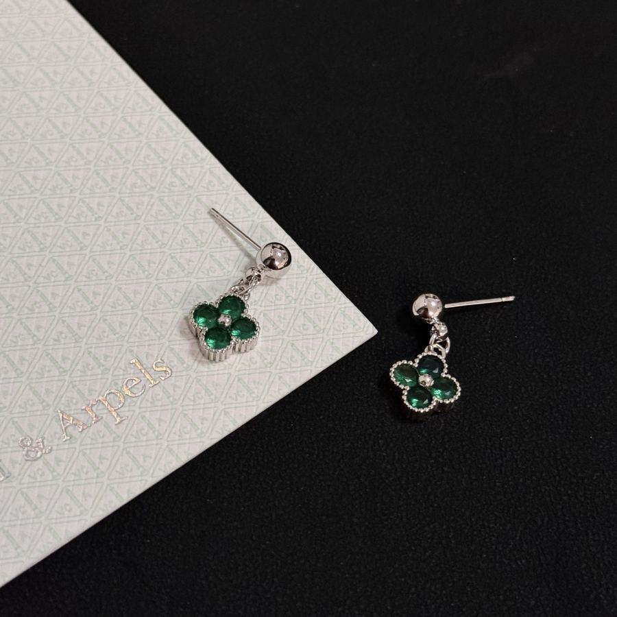 Van Cleef & Arpels Jewelry four-leaf clover earrings, classic, same style as official website, multi-layered — Premium Replica — photo 6