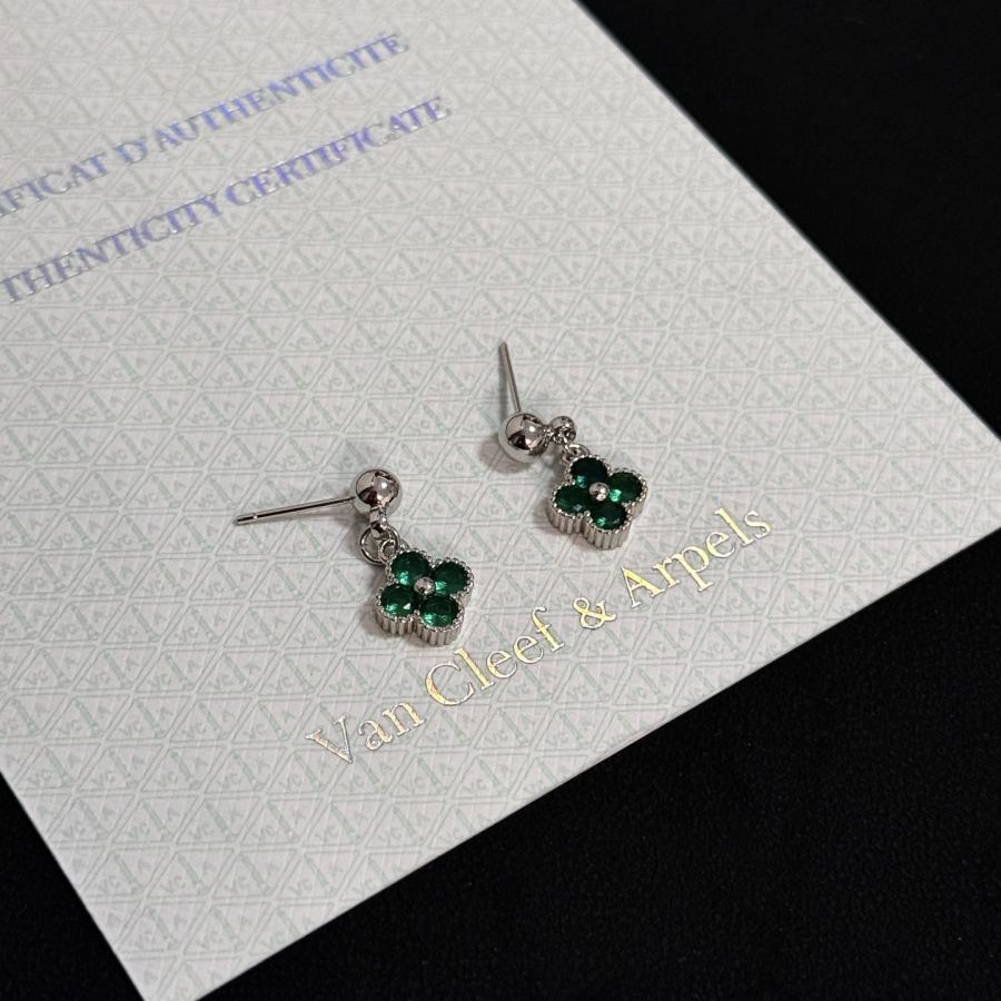 Van Cleef & Arpels Jewelry four-leaf clover earrings, classic, same style as official website, multi-layered — Premium Replica — photo 5