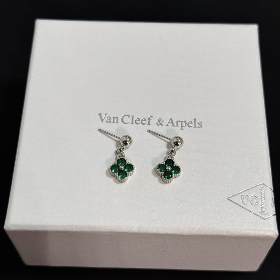 Van Cleef & Arpels Jewelry four-leaf clover earrings, classic, same style as official website, multi-layered — Premium Replica — photo 3