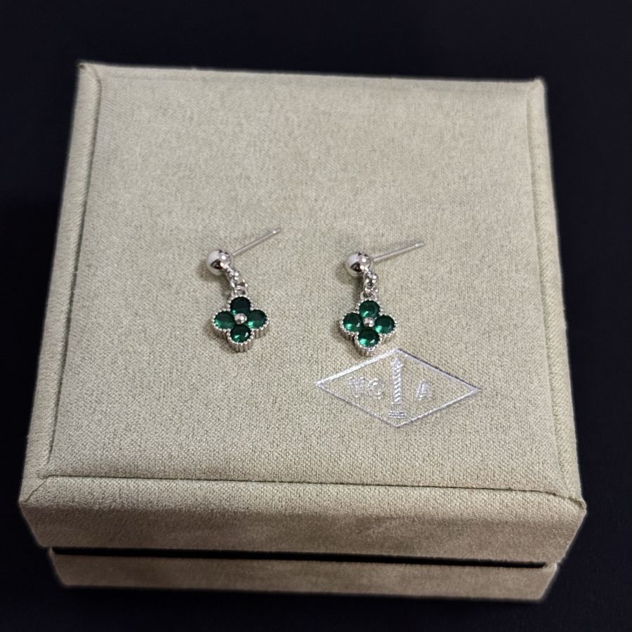 Van Cleef & Arpels Jewelry four-leaf clover earrings, classic, same style as official website, multi-layered — Premium Replica