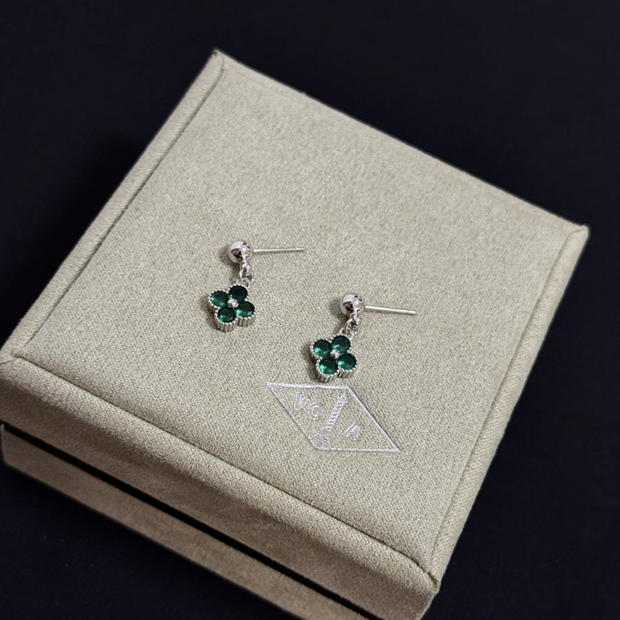 Van Cleef & Arpels Jewelry four-leaf clover earrings, classic, same style as official website, multi-layered — Premium Replica — photo 2