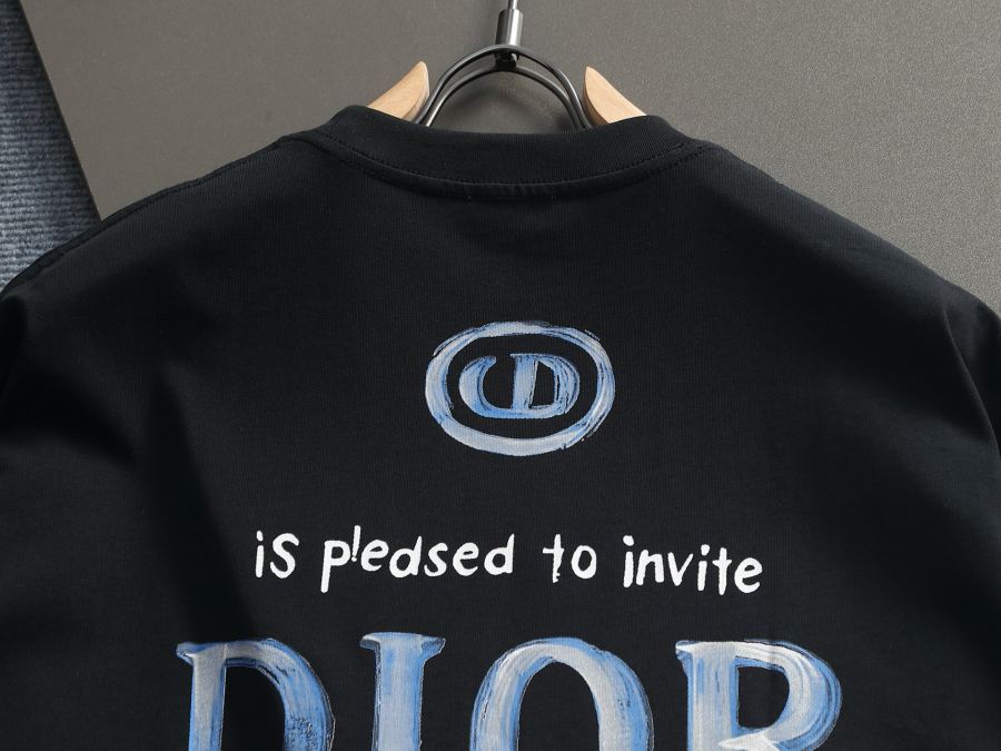 Dior men DIOR/Dior 260g round neck short-sleeved T-shirt — 1:1 Replica For Sale — photo 9