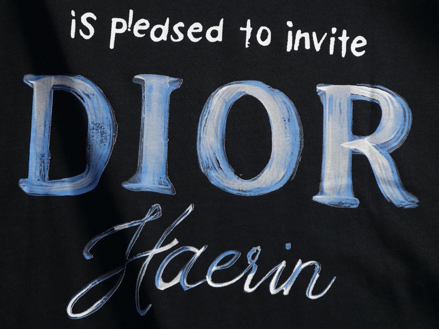 Dior men DIOR/Dior 260g round neck short-sleeved T-shirt — 1:1 Replica For Sale — photo 10
