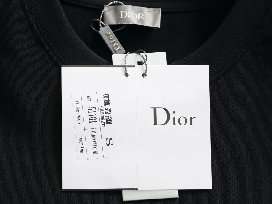 Dior men DIOR/Dior 260g round neck short-sleeved T-shirt — 1:1 Replica For Sale — photo 6