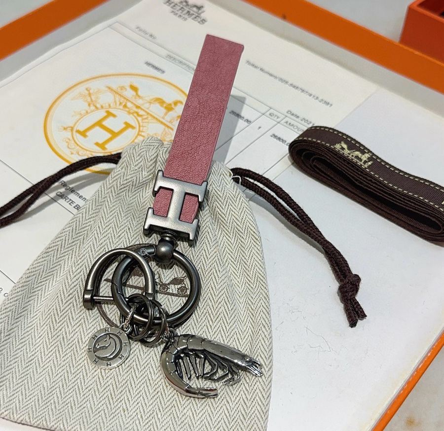 Hermes Jewelry New Hermes Keychain Hermes Charm Keychain Hermes 1:1 k Keychain — photo 3