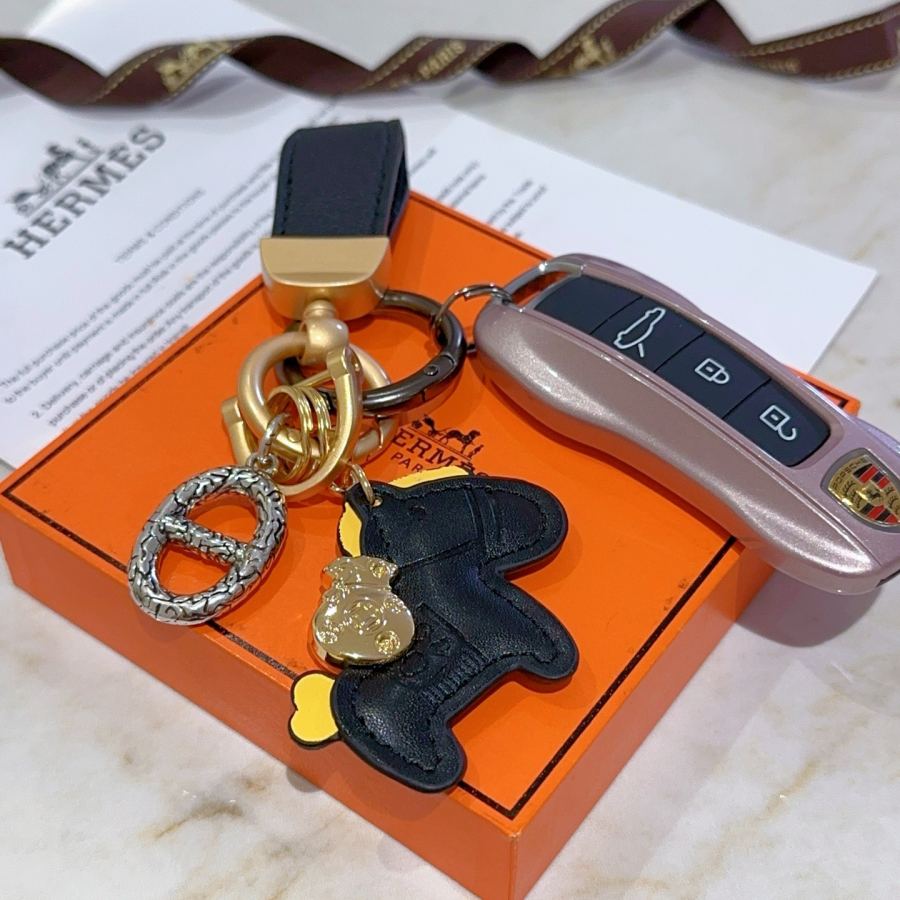 Hermes Jewelry New Hermes Keychain Hermes Charm Keychain Hermes 1:1 k Keychain — photo 3