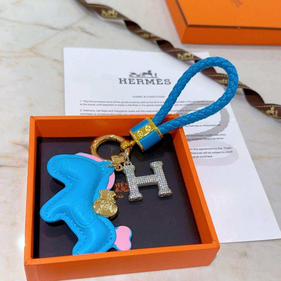 Hermes Jewelry New Hermes Keychain Hermes Charm Keychain Hermes 1:1 k Keychain — photo 3