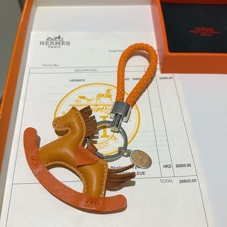 Hermes Jewelry New Hermes Keychain Hermes Charm Keychain Hermes 1:1 k Keychain — photo 4