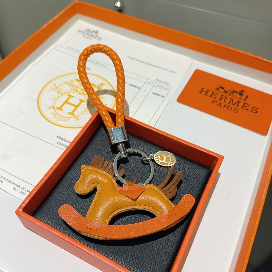 Hermes Jewelry New Hermes Keychain Hermes Charm Keychain Hermes 1:1 k Keychain — photo 2