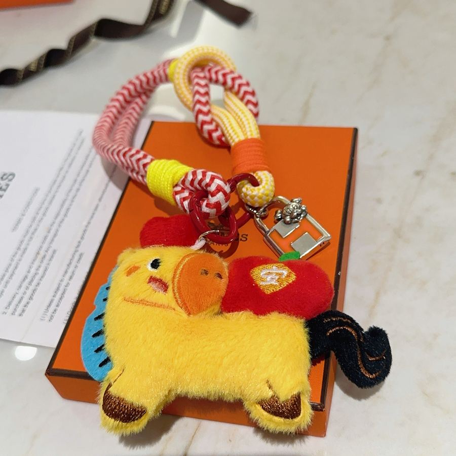 Hermes Jewelry New Hermes Keychain Hermes Charm Keychain Hermes 1:1 k Keychain — photo 3